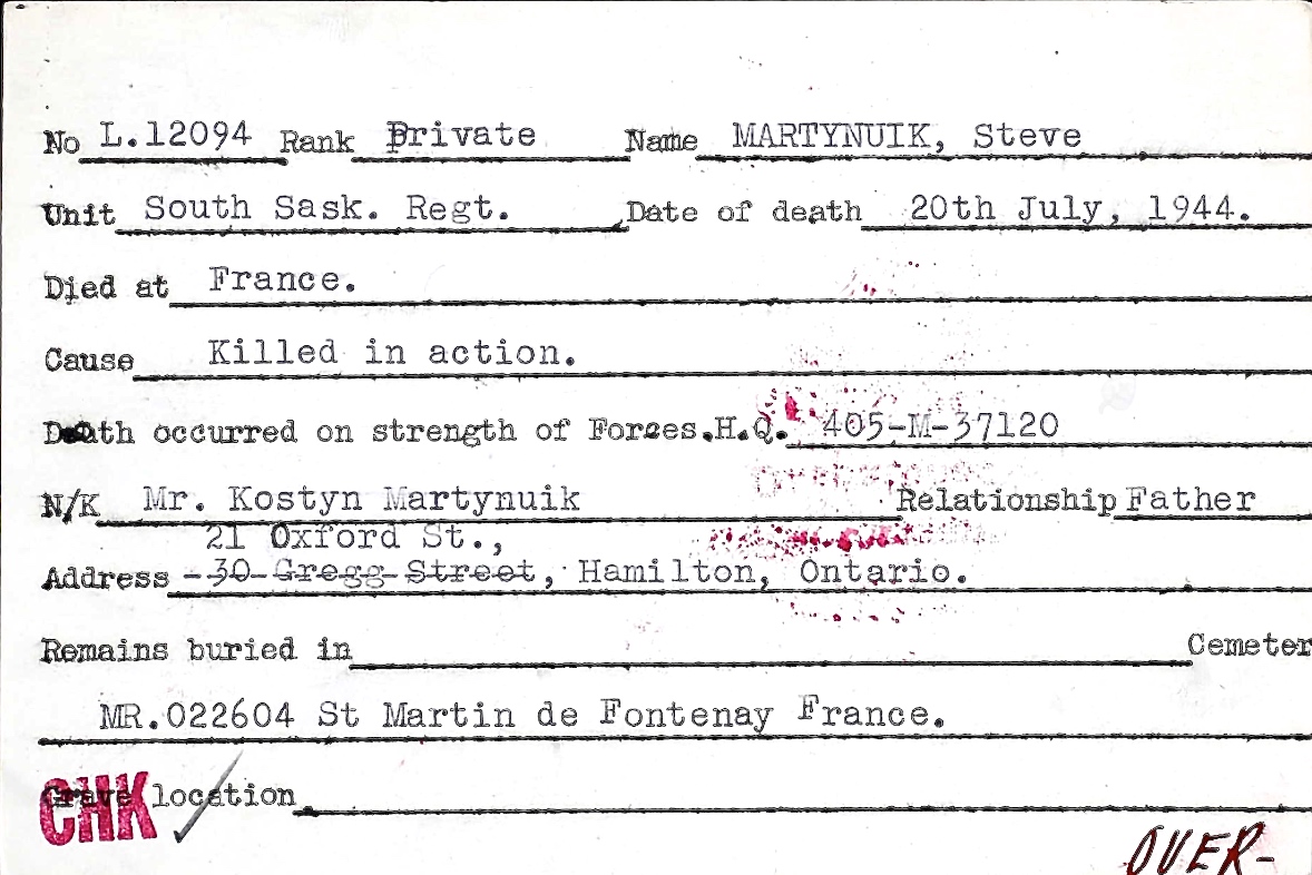 Circumstances of death