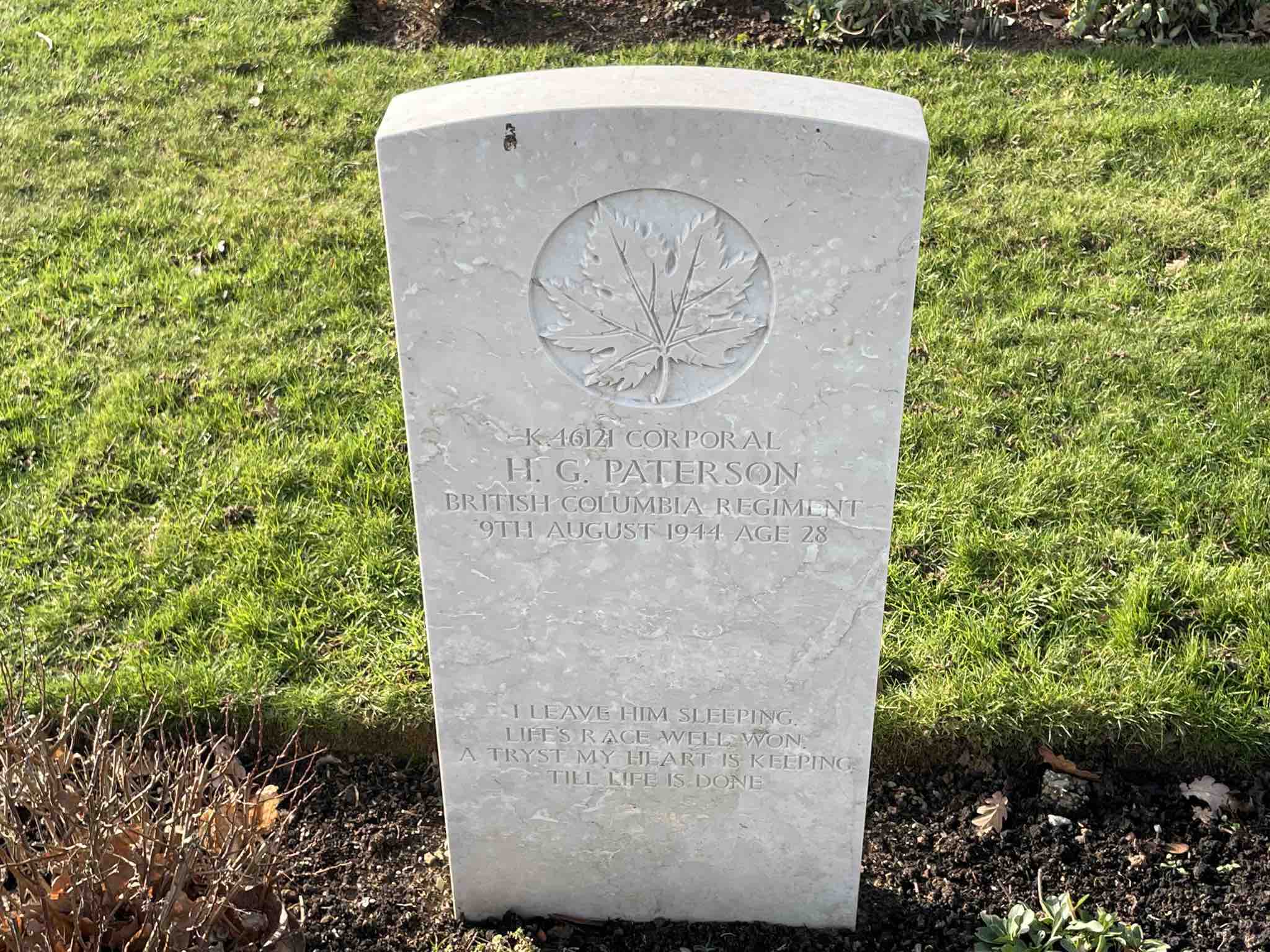 Photo of Hugh George Paterson