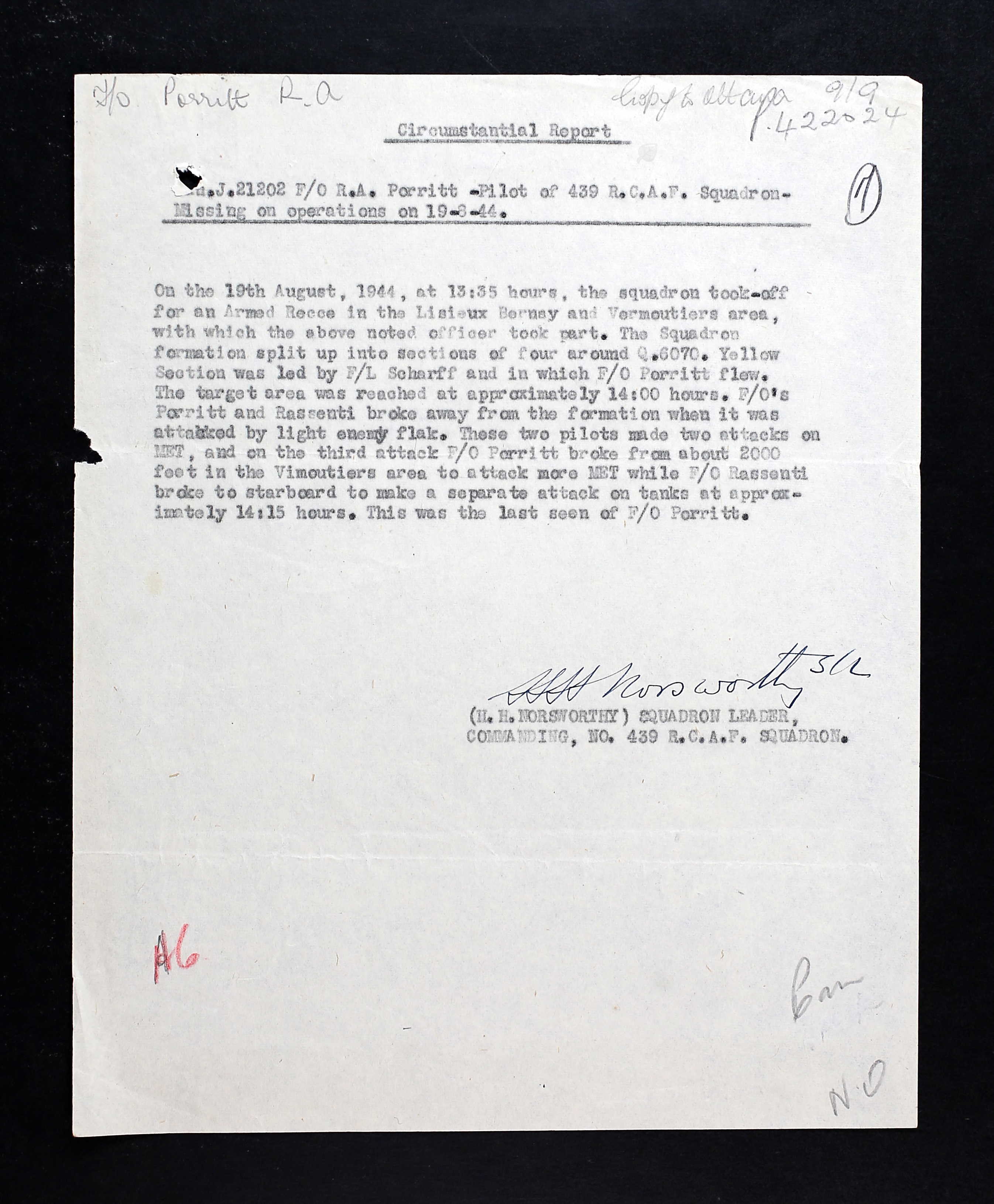 Circumstances of Death