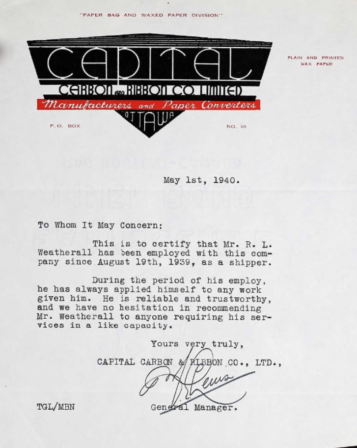 Letter of recommendation