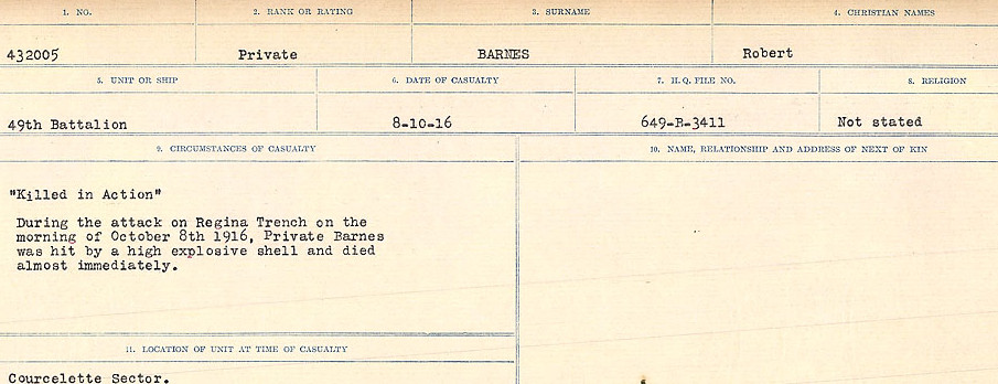 Circumstances of Death