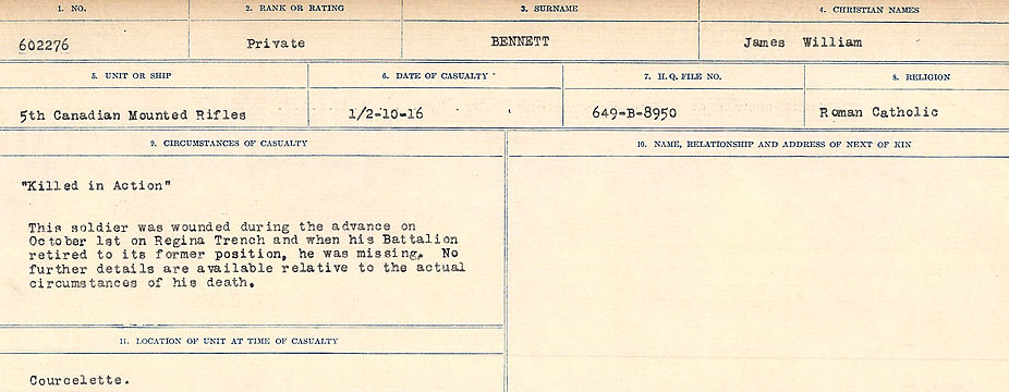 Circumstances of Death