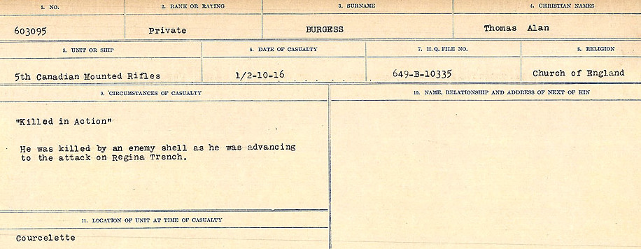 Circumstances of Death Registers