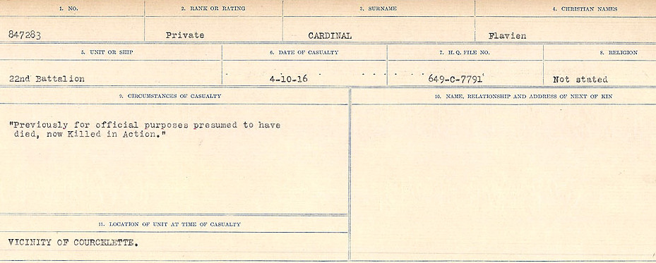 Circumstances of Death Registers