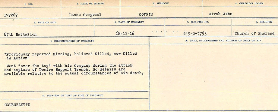 Circumstances of Death Registers