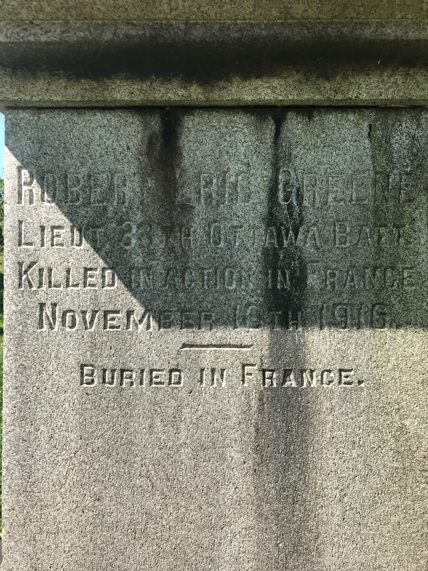 Grave marker