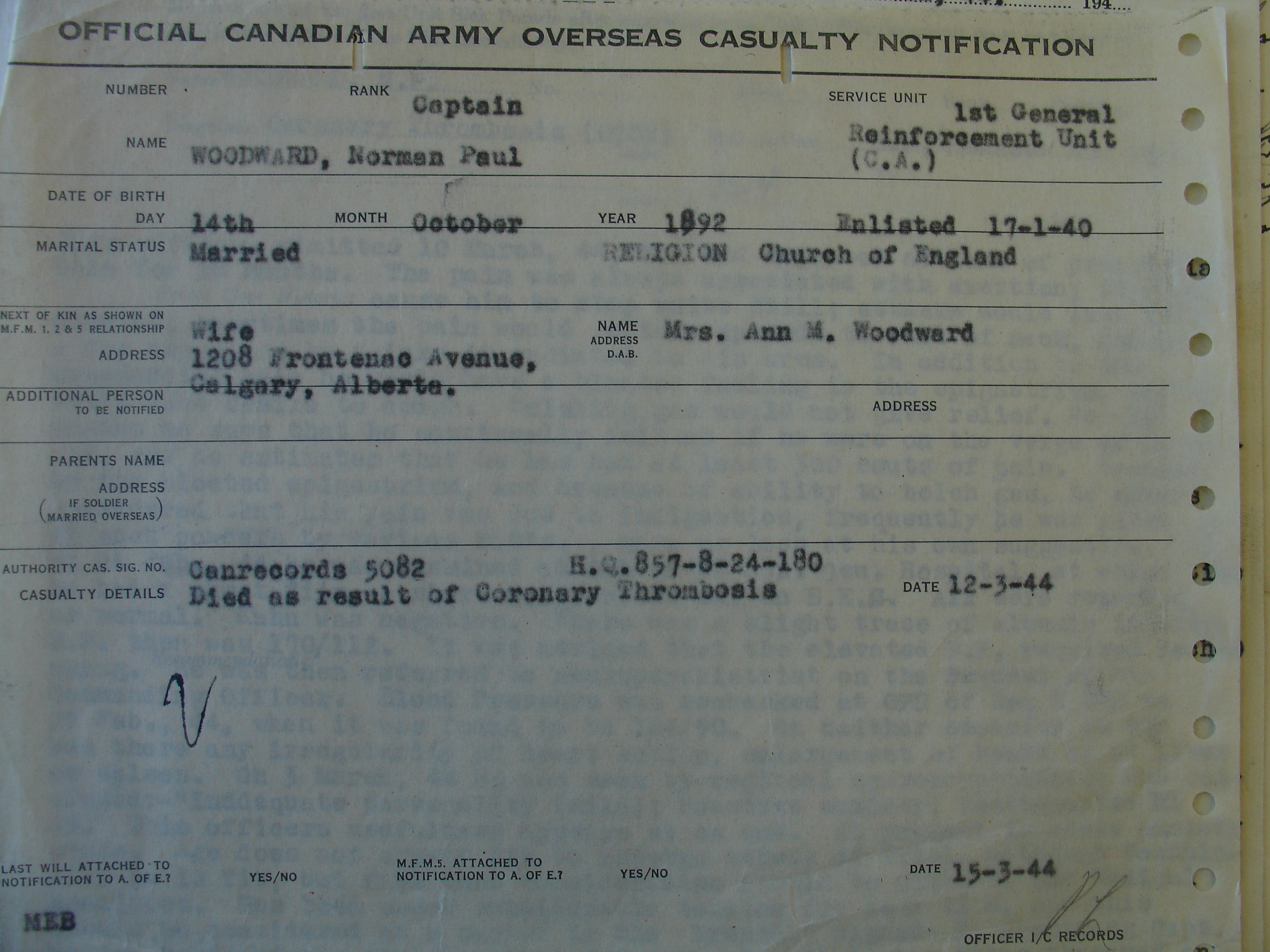 Circumstances of death registers