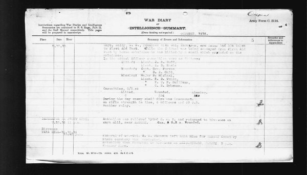 War Diary (page 2)