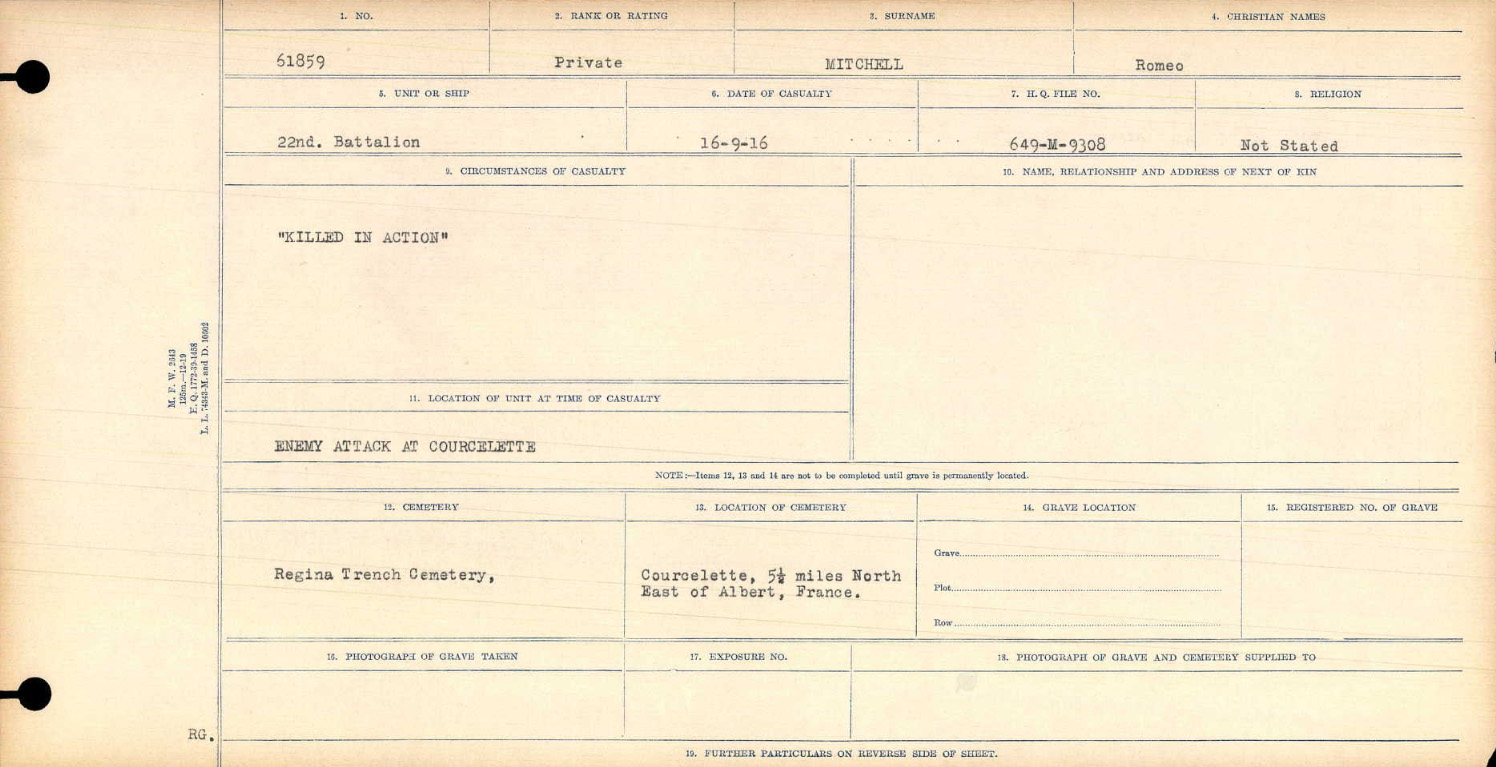 Circumstances of death registers