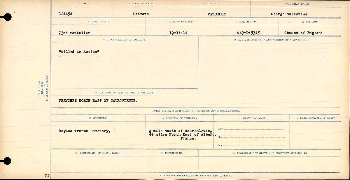 Circumstances of death registers