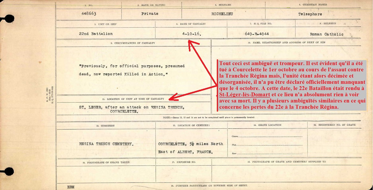 Circumstances of death registers