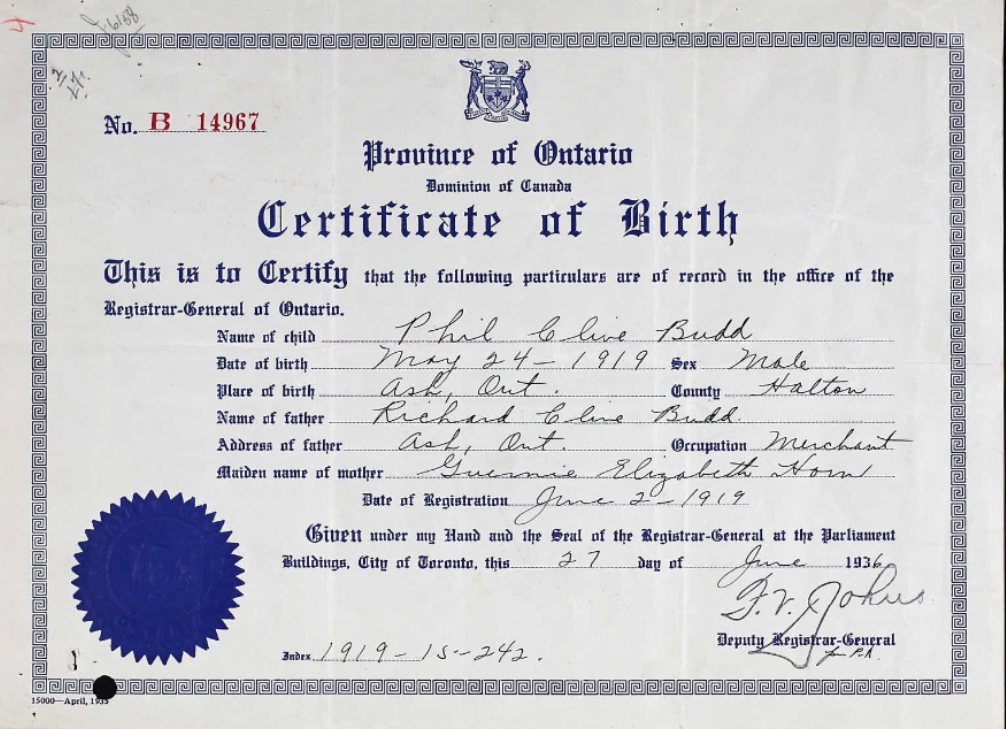 Birth Certificate