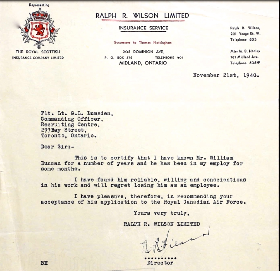 Letter of recommendation