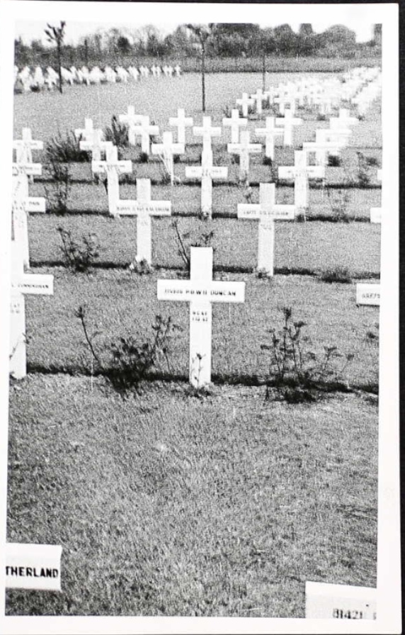 Temporary grave marker