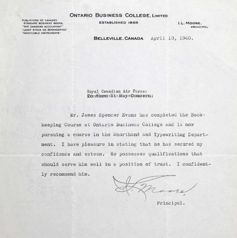 Letter of recommendation