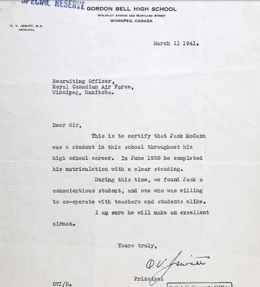 Letter of recommendation