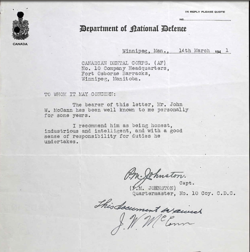 Letter of recommendation