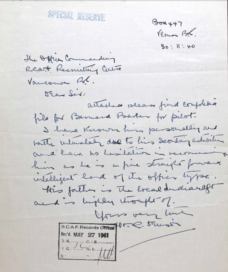 Letter of recommendation