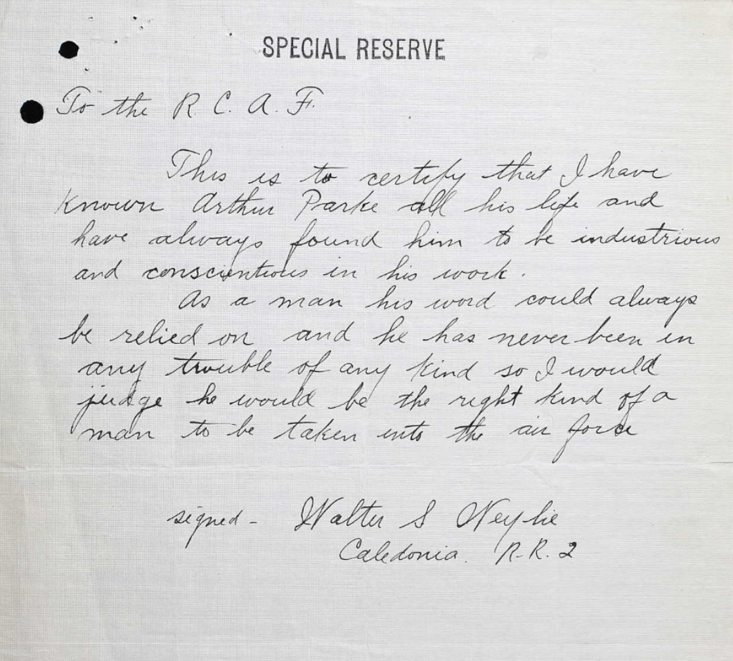 Letter of recommendation