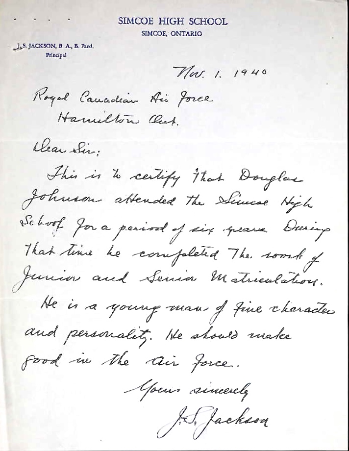 Letter of recommendation