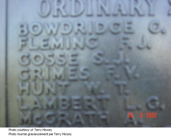 Memorial Inscription
