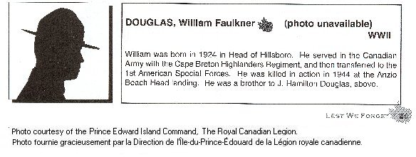 Photo of William Faulkner Douglas