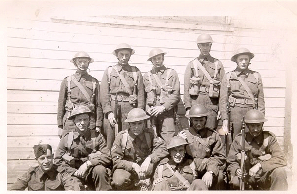 Albert Fetterly with comrades