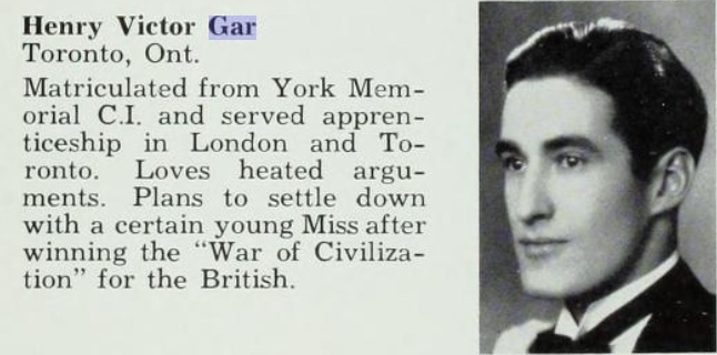 Photo of HENRY VICTOR GAR