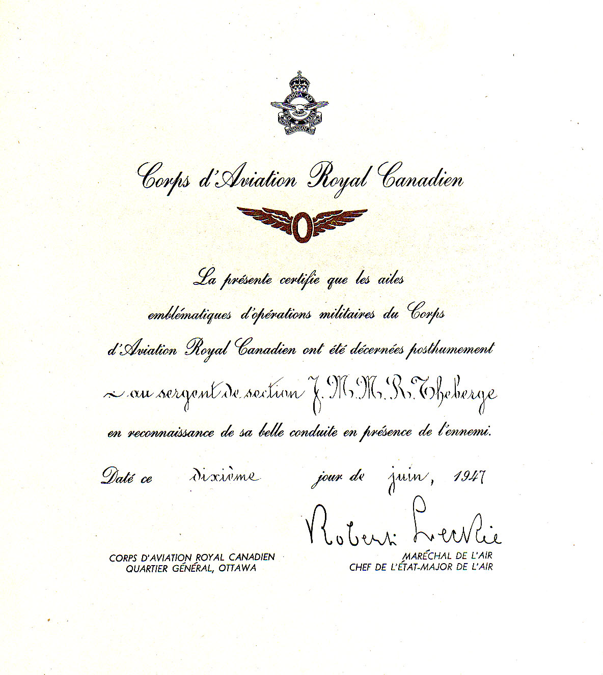 Award Citation