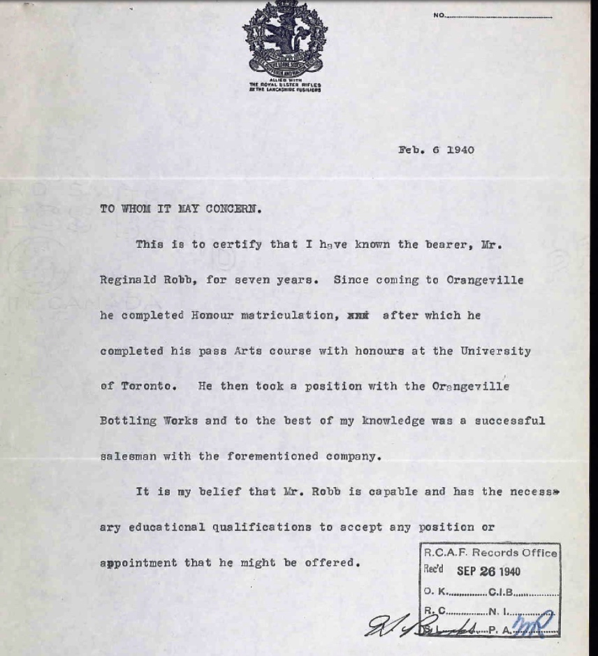 Letter of recommendation