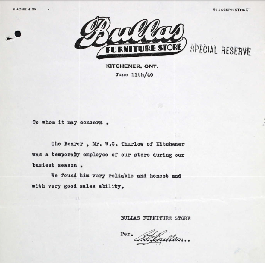 Letter of recommendation