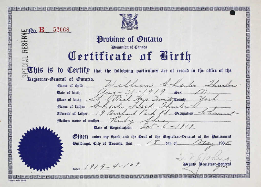 Birth Certificate