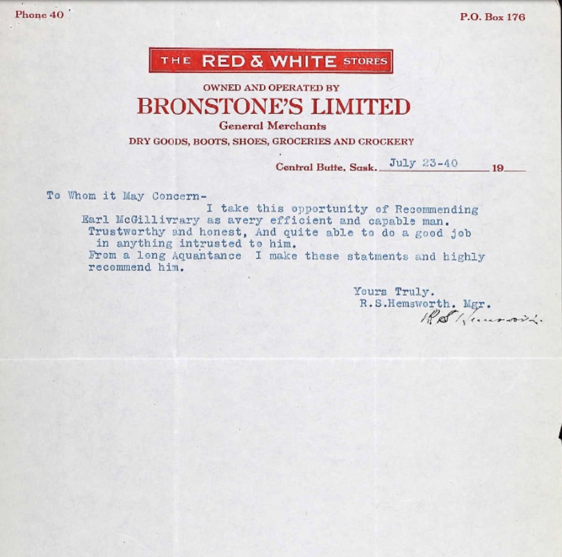 Letter of recommendation