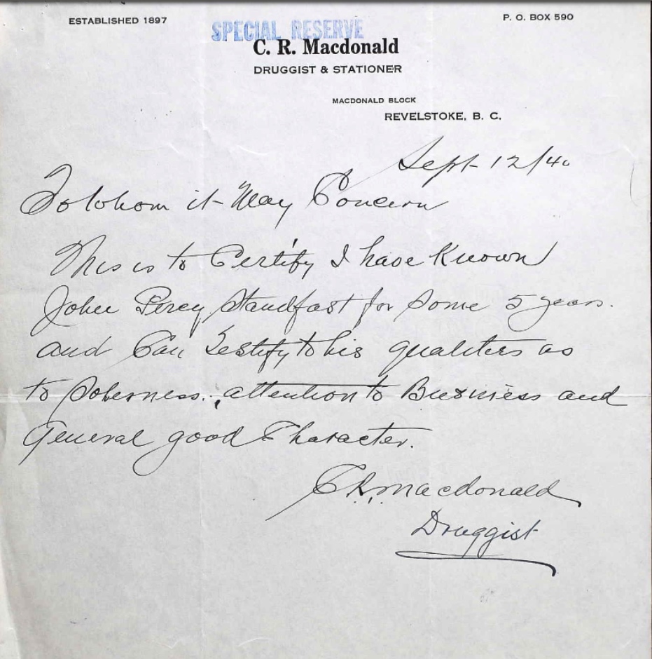 Letter of recommendation