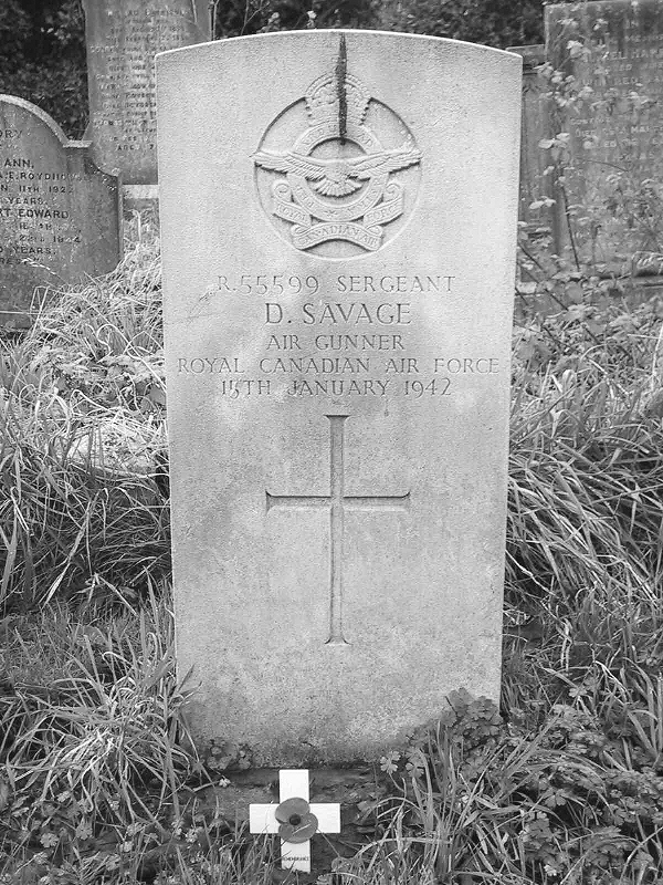 Grave Marker of Donald Savage