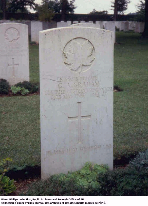 Grave marker for G.A. Graham