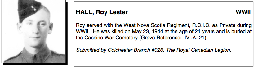 Photo of Roy Lester Hall