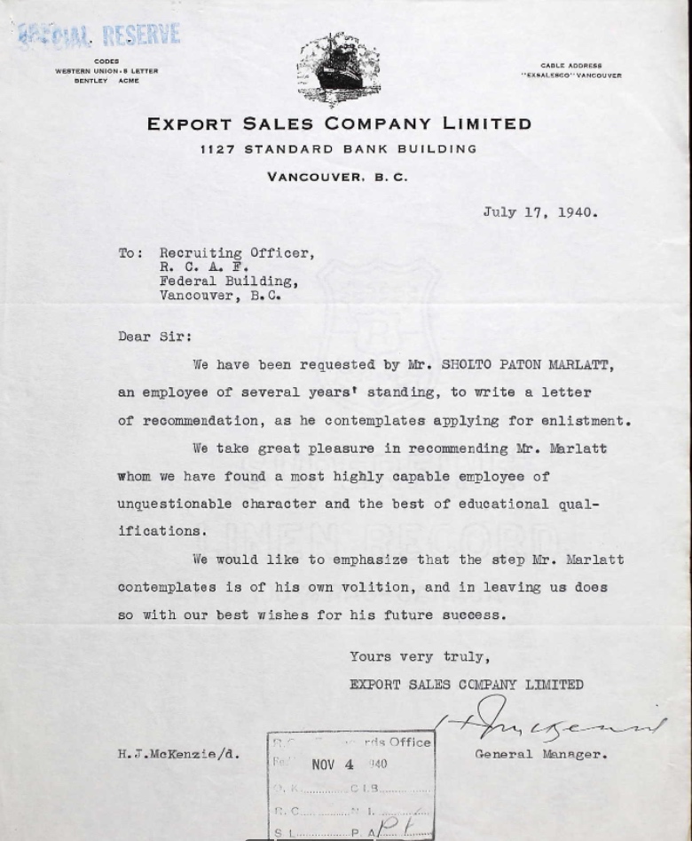 Letter of recommendation