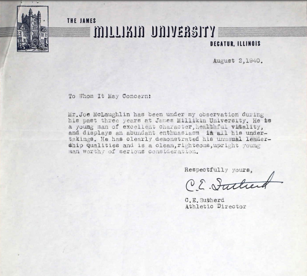 Letter of recommendation