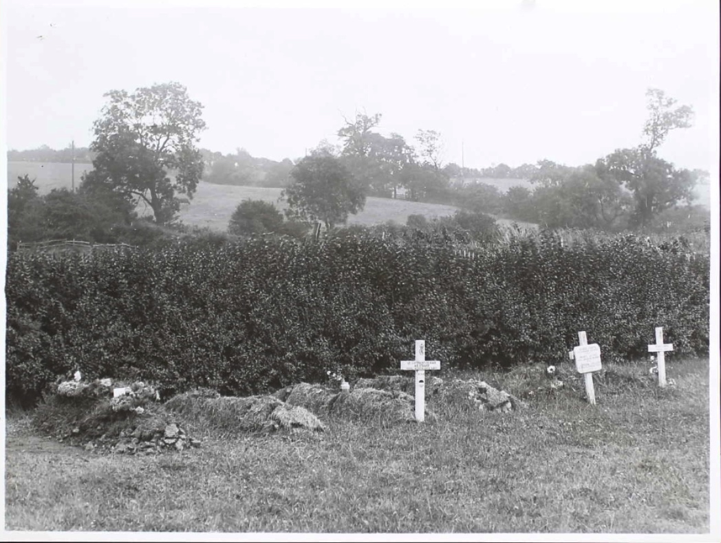 Temporary grave marker