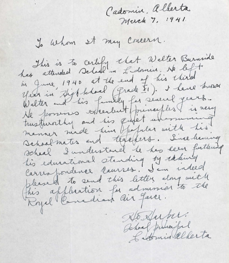 Letter of recommendation