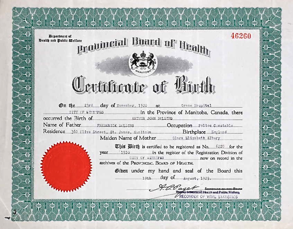 Birth Certificate