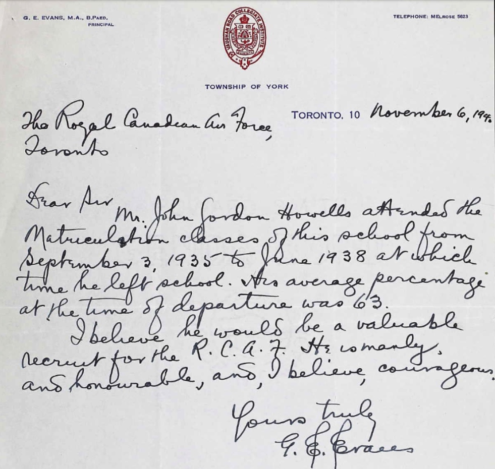 Letter of recommendation