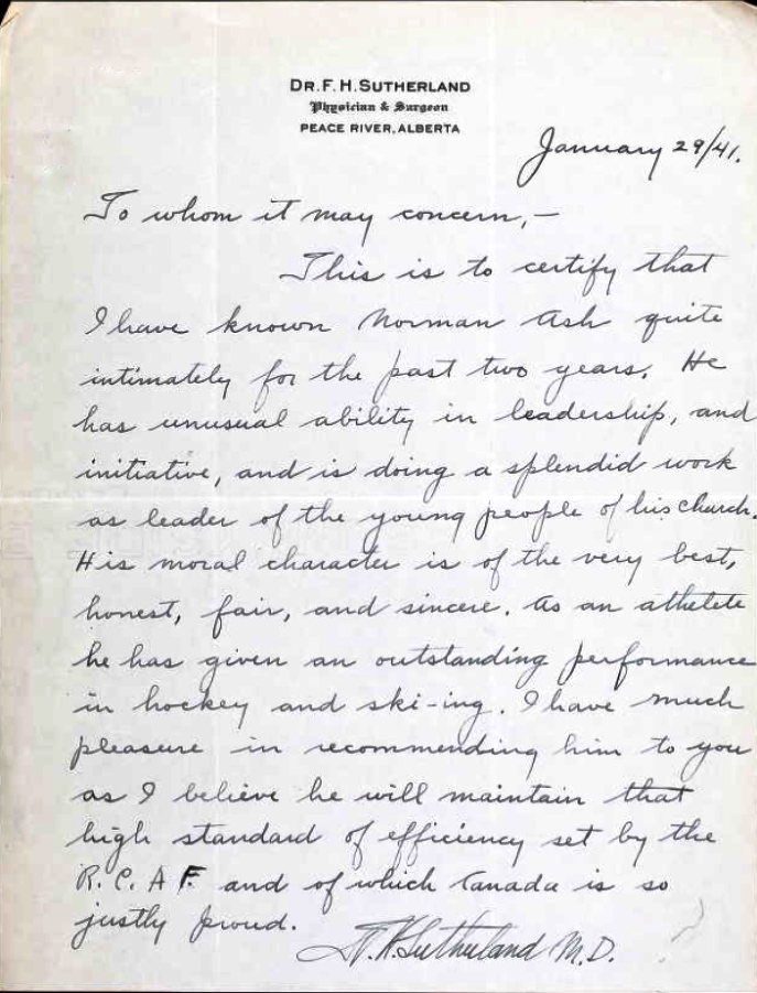 Letter of recommendation