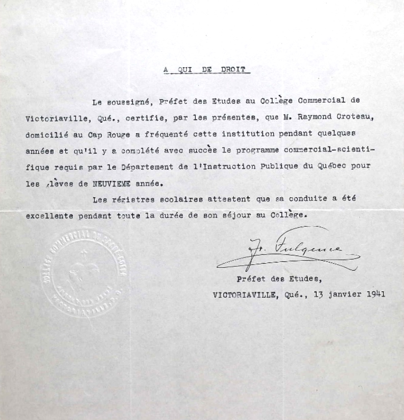 Letter of recommendation