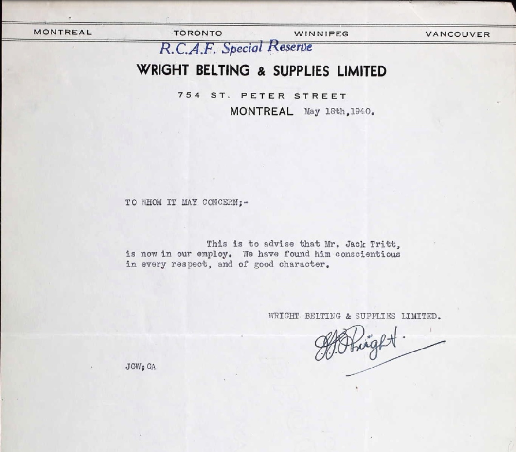 Letter of recommendation