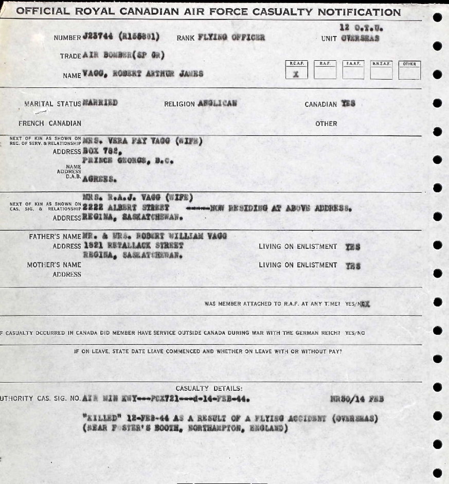 Notification of death