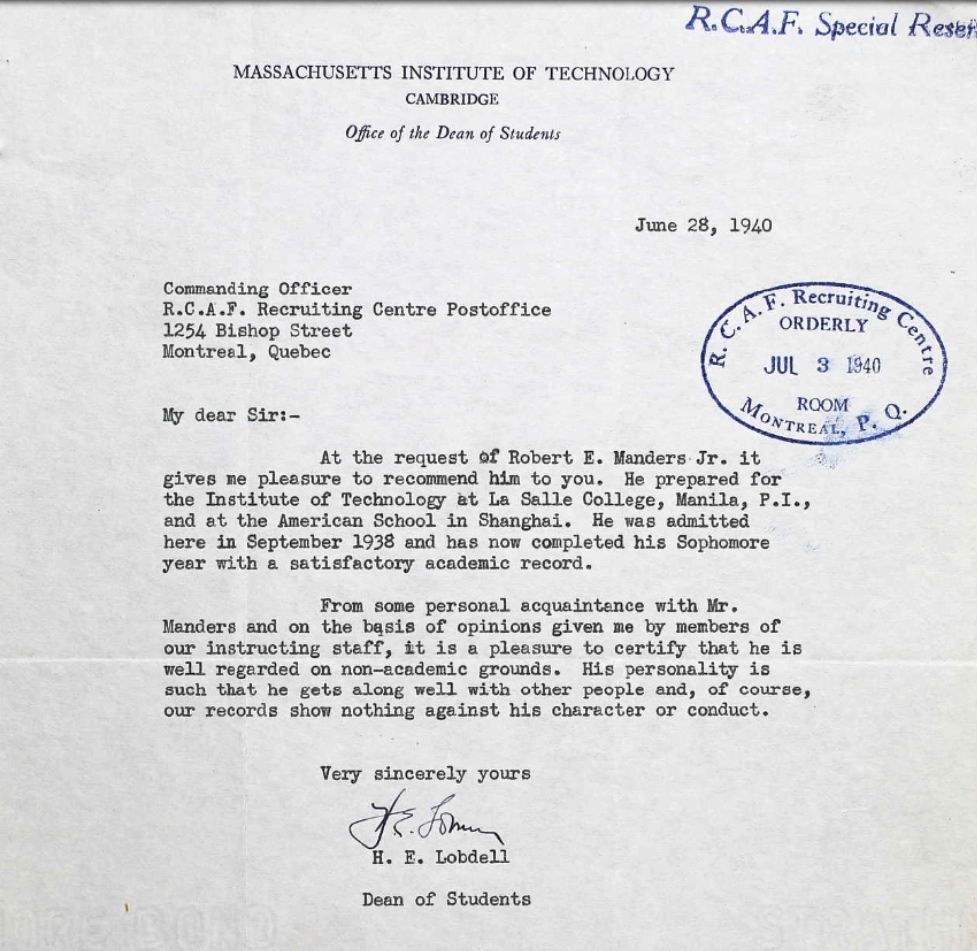 Letter of recommendation