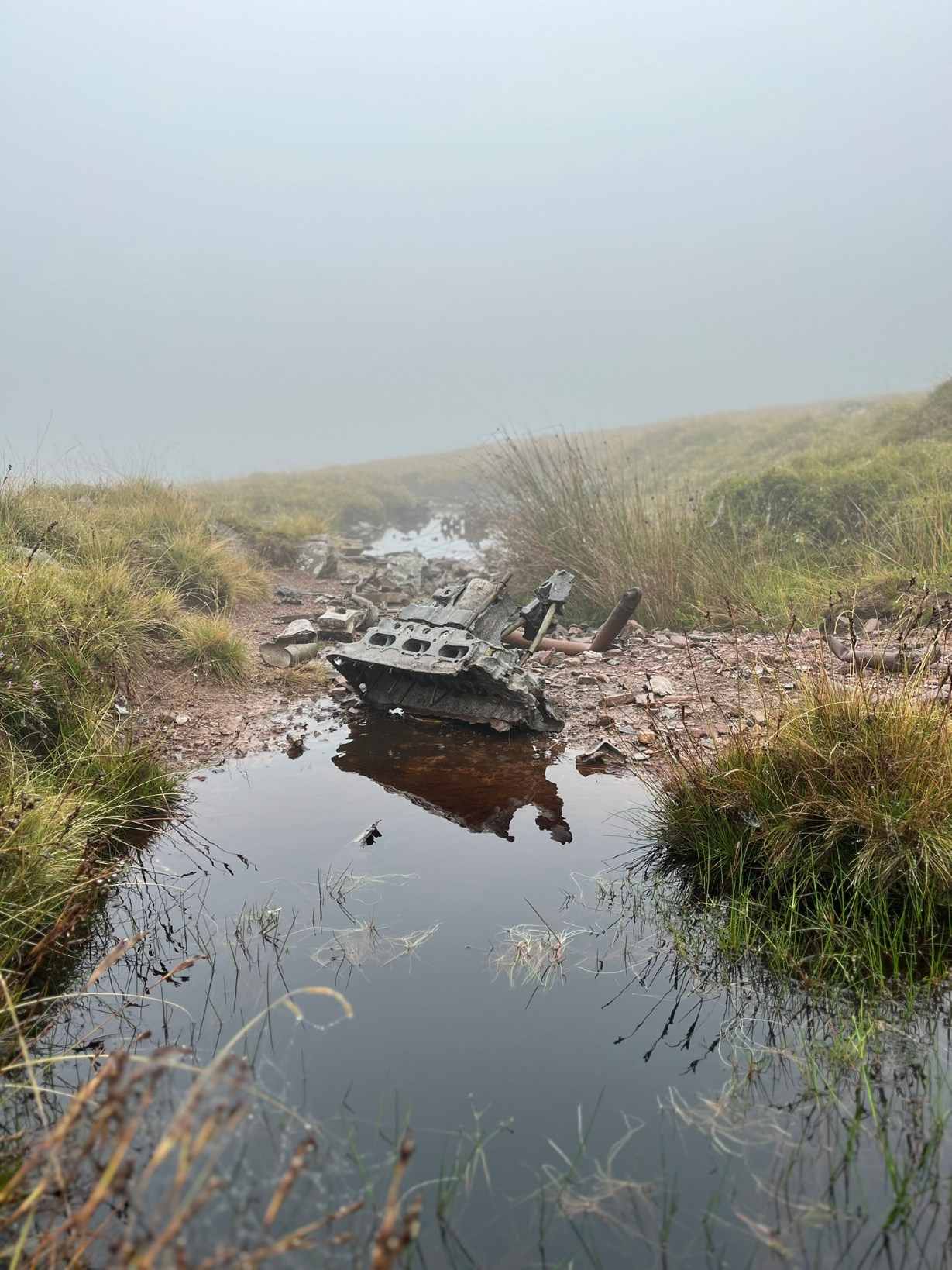 General view of crash site of Lancaster W4929