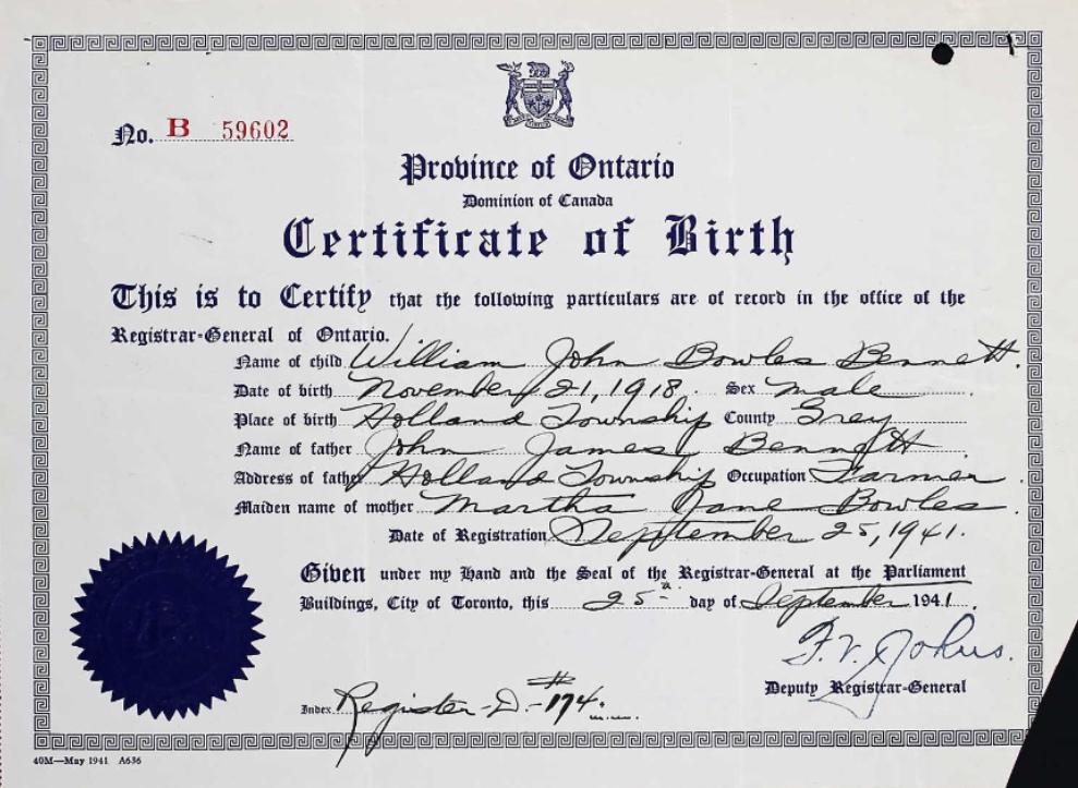 Birth Certificate